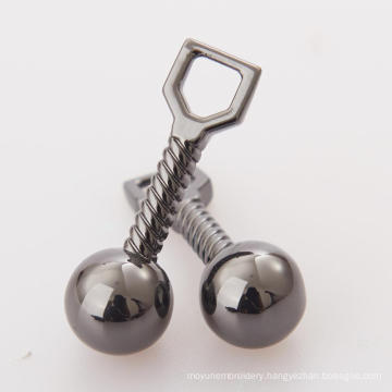 gunmetal alloy metal zipper pullers